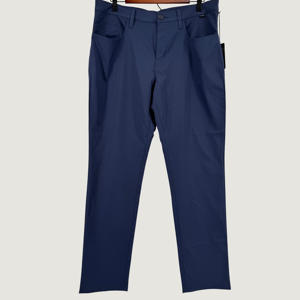 TravisMathew Open To Close Pants NWT Mens 34x32 Navy Blue Stretch Golf Trousers